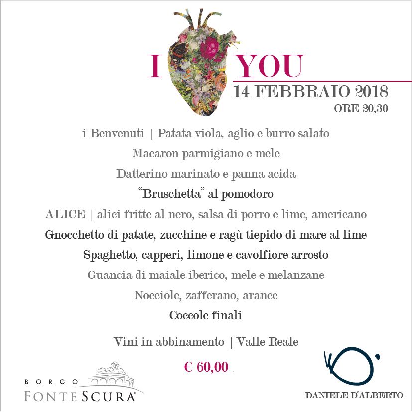 14 FEBBRAIO 2018 – CENA DI SAN VALENTINO