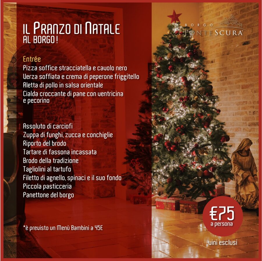 La magia del pranzo di Natale al Borgo